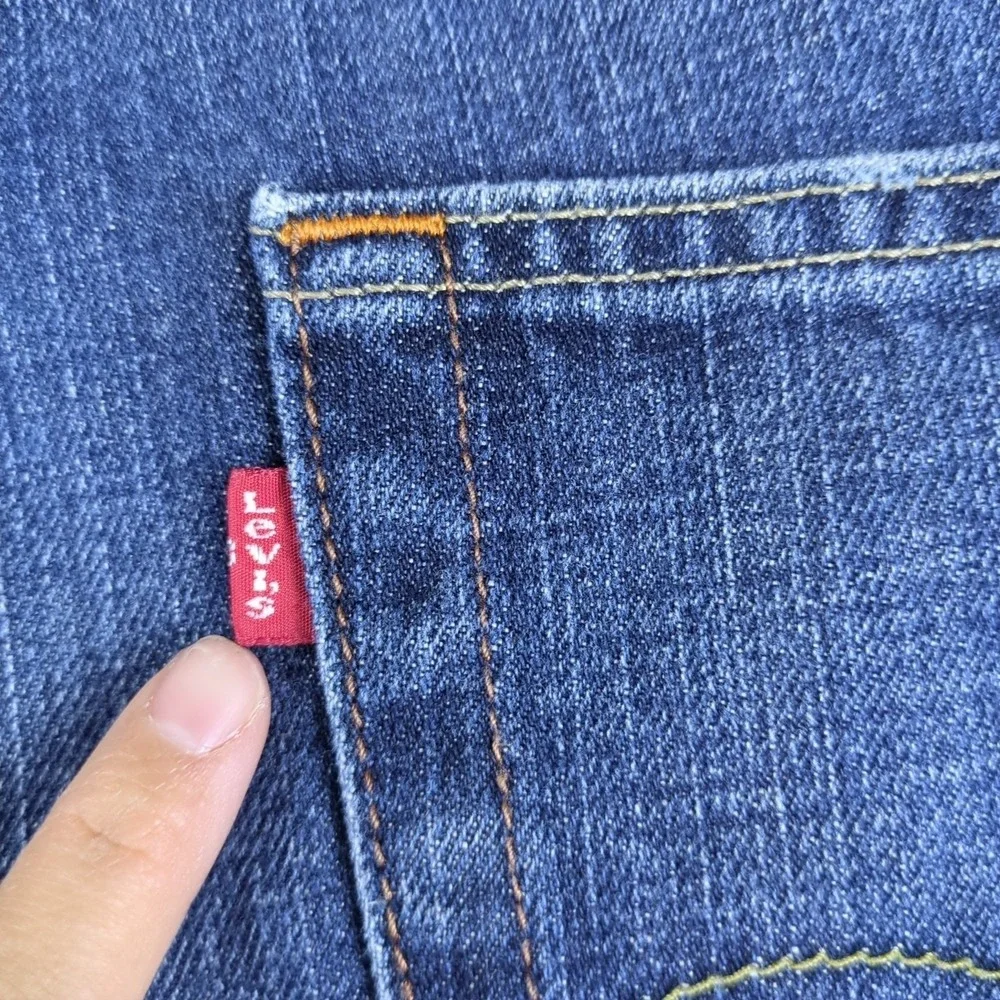 Y2K Levis 569 Jeans Mens 42x30 Blue Medium Wash Denim Loose Straight Relaxed Fit